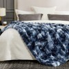 Cozy Bliss Faux Fur Throw Blanket for Couch, Fuzzy Soft