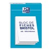 OXFORD Bristol A6 Q5/5 Unperforated Index Cards - White (Pack