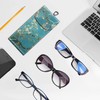 Fintie Double Eyeglass Case with Carabiner Hook, Portable Vegan Leather