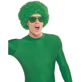 Unisex Afro Wig/ Assorted Color Clown Wigs, Green, One Size