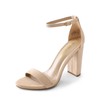 DREAM PAIRS DREAM PAIRS Womens Hi-Chunk High Heel Pump Sandal