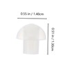 LALAFINA 10pcs Mushroom Earbud Tips for Transparent Tube Earpieces Comfortable