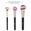 ENERGY 3-in-1 Angled Foundation Brush Flat Top Concealer Brush Set