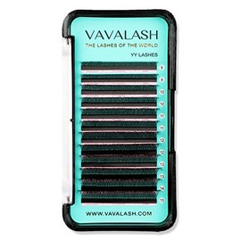 VAVALASH Y Lash Extensions D Curl 0.07mm 8-15mm Mix Tray Easy Premade Volume 2D Fans Eyelash Extension YY Type Natural Volume Lashes Extension Soft Matte Black Lashes (YY-0.07-D-8-15mm)