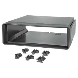 tomzz Audio 2400-059 Car Radio Undermount Console Stackable Universal for Car Radio Radio Taximeter Car Truck Boat Motorhome Construction Vehicles