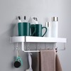 Bathroom Shelf Wall Mount Space Aluminium Shower Single Layer Shelf