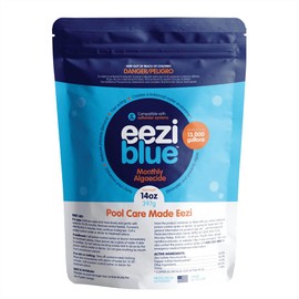 Eeziblue Monthly Algaecide for Swimming Pool, Pool Algaecide for Inground Pool & Above Ground Pool - Effective Monthly Treatment to Prevent Algae Growth up to 13,000 Gallons