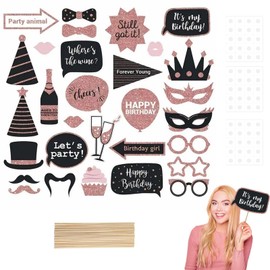 Photo Box Accessories, Party Gadgets Photo Props - Perfect for New Year's Eve Decoration and Birthday - Fun Factor and Creativity with Our Photo Box Accessories!
