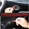 TOOLEPIC Push Start Button Cover for Dodge Challenger Charger Durango