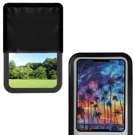 CLOHOMIN Hawaii RV Door Window Shade Cover Seaside RV Blackout Shades Coconut Tree RV Window Cover Foldable RV Skylight Cover with UV Protection and Hook and Loop