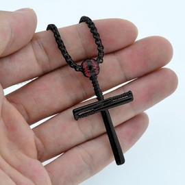 Sisadodo Baseball Bat Cross Necklaces Gifts for Men Adjustable Sport Baseball Chain Necklace Christmas Birthday Gift for Son Boyfriend Grandson