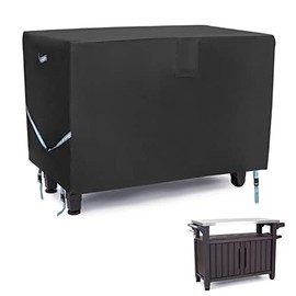 TOHONFOO Prep Table Cover for 52 Inch Keter Unity XL Cover Outdoor Cabinet Cover Outdoor Kitchen Cart Cover Outdoor Storage Table Cover Outdoor Buffet Cabinet Cover - 55" x 24 " x 32"