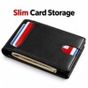 Ultra Thin RFID Wallet for Men – Carbon Fiber Pattern