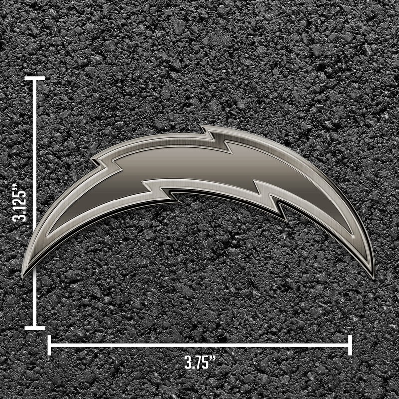 Rico AEM3402: La Chargers Antique Nickel Auto Emblem