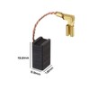 2 Pairs Carbon Brushes with Spring Connector Multifunctional Sanding Machine