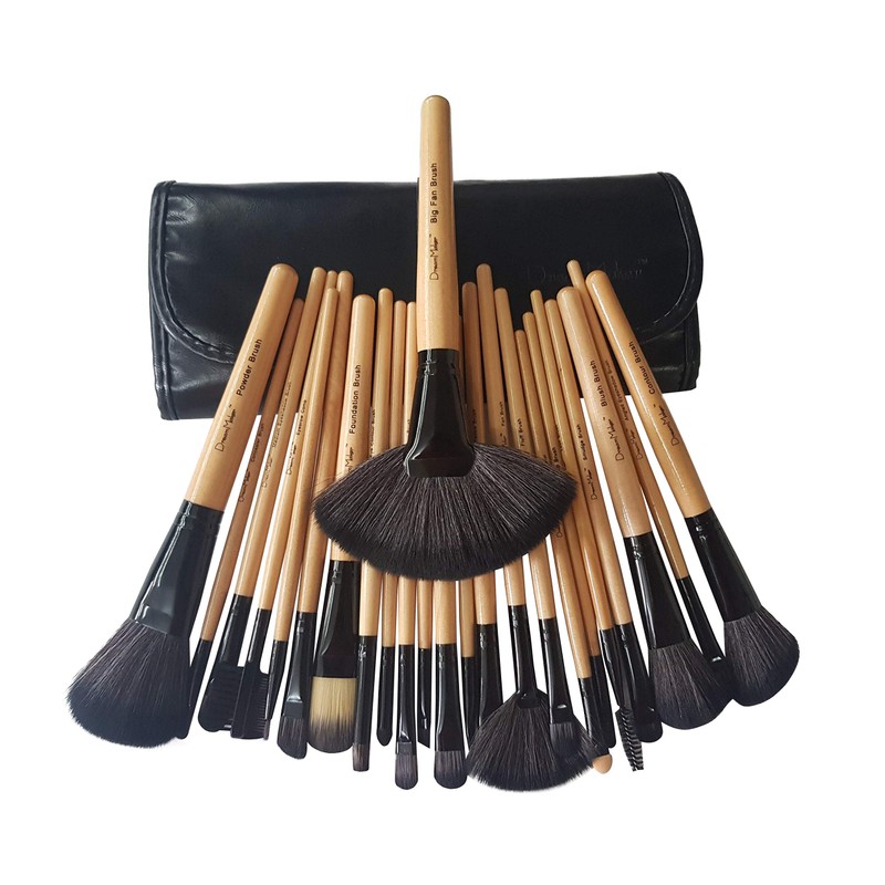 Dream Maker Makeup Brush Set (Bamboo) -24 Piece