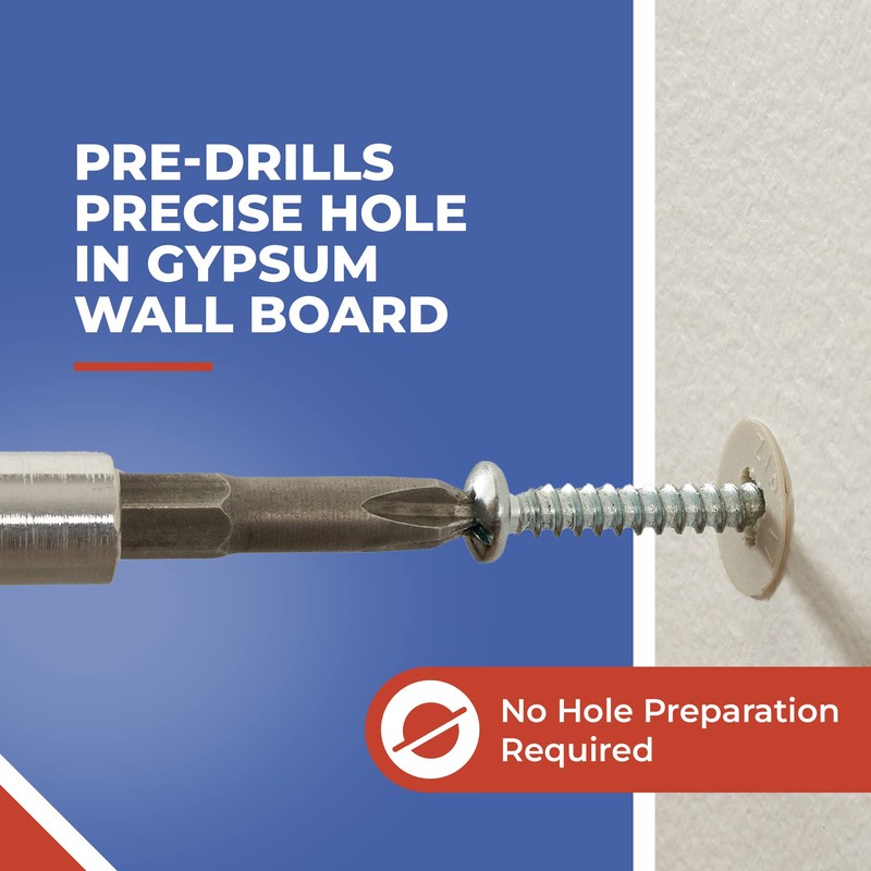 Toofix Self Drilling Drywall Plastic Anchors with Screws Kit (20