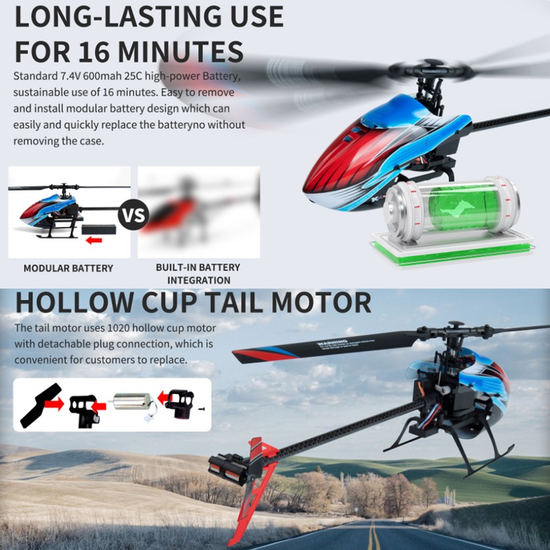RC Helicopter 2.4GHz 4 Channel 6 Axle Gyroscope Altitude Hold