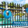 codree 2 PCS Pool Fence Hooks for Pool Equipment, White
