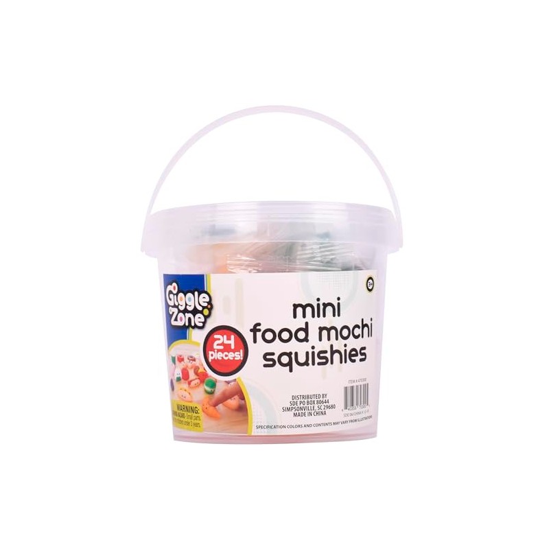 Mini Food Mochi Squishies - 24 Piece Fidget Toys with