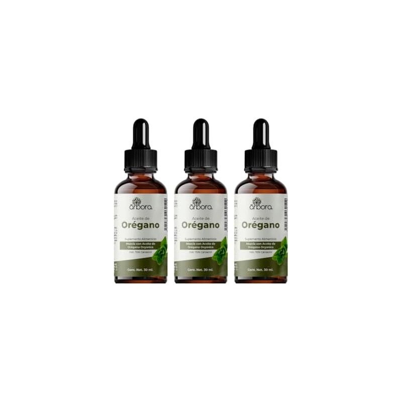 Árbora Aceite de Orégano 70% carvacrol con oliva para consumo