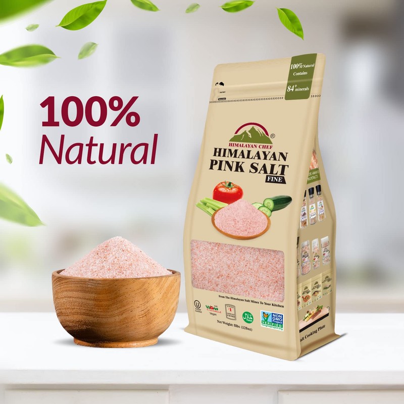 Himalayan Chef Pink Himalayan Salt, Extra Fine Grain - 8
