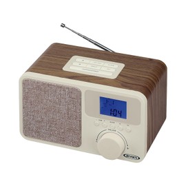 Jensen JCR-315 JCR-315 Digital AM/FM Dual-Alarm Clock Radio with Wood Cabinet