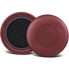 SOULWIT Replacement Earpads Cover for Plantronics Voyager Focus B825/1&2 UC, Voyager 4210/4220, Cushions Ear Pads Cover for Poly BlackWire 5200/C5200/5210/C5210/C5220/7225, Backbeat Sense- Burgundy
