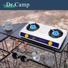 Dr.Camp 2 Burner Camping Stove with white color