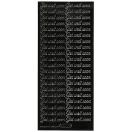 Starform Deco Sticker Get Well Soon, Black