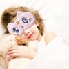 2 Pack Soft Plush Sleep Eye Masks, Cute and Comfortable