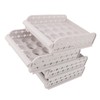 4PCS Egg Container for Refrigerator PP Stackable Shockproof Egg Drawer