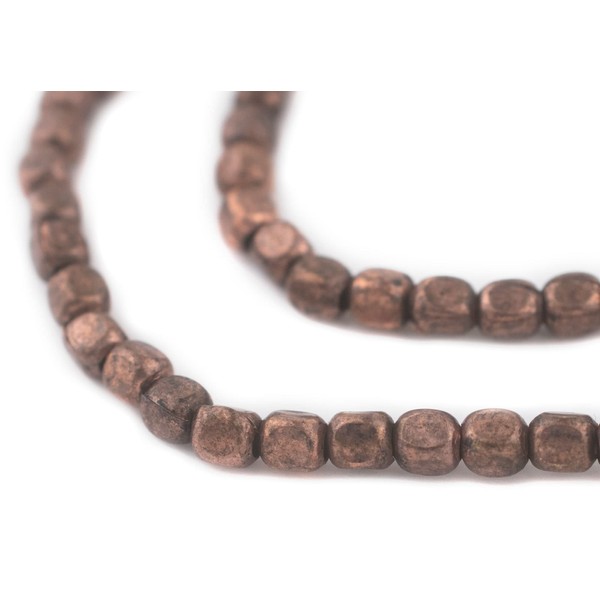 The Bead Chest Antiqued Copper Rounded Rectangle Beads (6x5mm)
