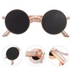 FOMIYES 2pcs Metal Hairpin Hair Clip Sunglasses Shape Barrette for