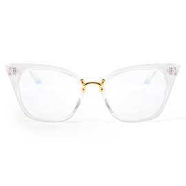 FEISEDY Women Oversized Cat Eye Reading Glasses Fashion Frame Readers B4072