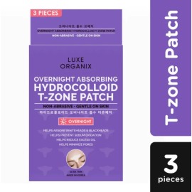 Luxe Organix Overnight Absorbing Hydrocolloid T- Zone Patch (3pcs)