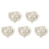 RESFNSE 8Pcs Antique Rose Flower Cabinet Knobs, Vintage Kitchen Shabby
