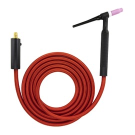 SÜA - 26 Series - 200 Amp - Air Cooled - TIG Torch - 12.5 feet 1-Piece SÜAFlex Cable - INLINE Gas Dinse 35-70 Connector - (Welders with Gas Solenoid)
