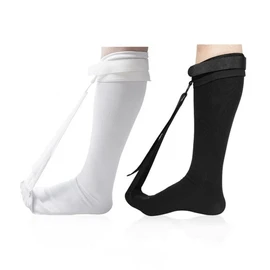 Foot Arch and Calf Stretching Support Socks (1 Pair) Elastic Socks S-M/White