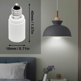 Nuolun E11 Base Converter Adapter E11 to E11 Extension Adapter for Easy Change of Bulb Socket Base (5 Pack)