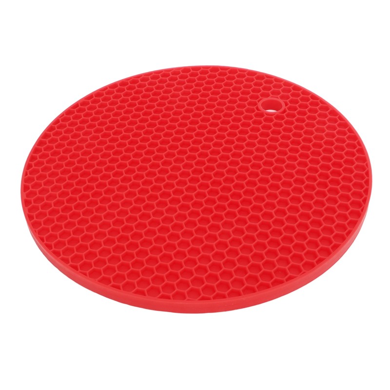 5Pcs Silicone Trivet Mat Square Round Honeycomb Hot Pad Non