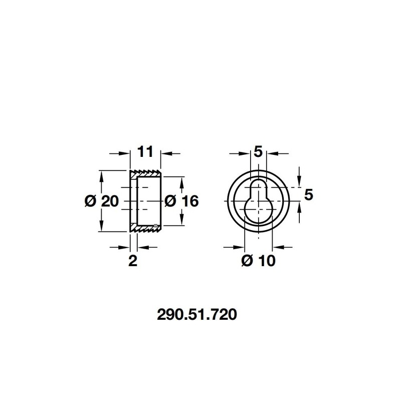 Häfele Wardrobe Hooks White Plastic 20 mm Pack of 4