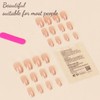 Pack of 24 French Tip for Press On Nails, Glue