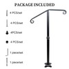 Handrail Railing, Single Post Handrail, Stair Railing for Concrete, Sturdy