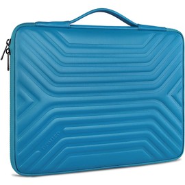 DOMISO 13.3" Shockproof Waterproof Laptop Sleeve with Handle Lightweight Soft EVA Tablet Case for 13-13.3 Inch Laptops/MacBook Pro Retina/Dell Inspiron 13 XPS 13 / ASUS/HP, Blue