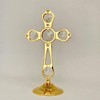 Cross, 24k Gold Plated Austrian Crystal Free Standing Figurine