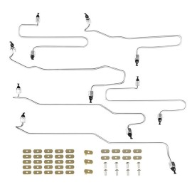 YMT For Caterpillar 3406 3406B 3406C Engine Fuel Injection Line Kit 6Pcs with Clamps