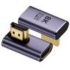 AuviPal 8K@60Hz HDMI Angled Adapter (2 Pack), 90 Degree Left