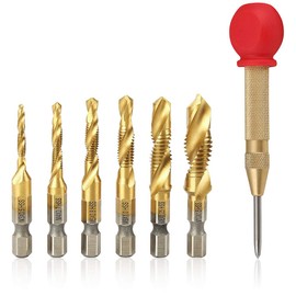 Drill Bit Set, Metal Drill Set, Metal Drill Bit Set, Steel Drill Bit Set/Twist Drill, HSS Twist Drill, 7 Pieces for All Standard Drills