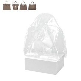 KINGS IN BAG Dust Bags for Luxury Handbags, Clear Dust Cover Bag for Women Purse, Dustproof Storage Bag with Sticky Dots & Air Hole (miniKEⅠ,20CM)